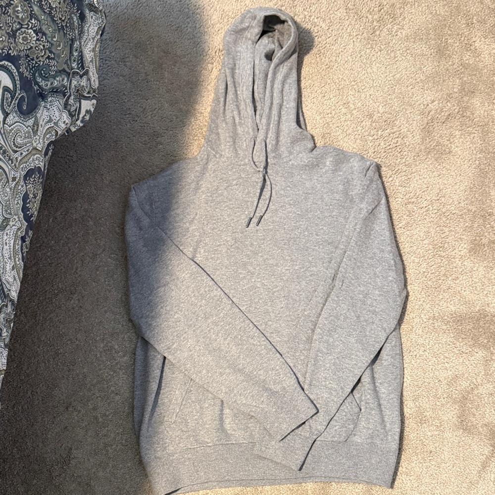 Faherty Heather Gray Hoodie Sweatshirt